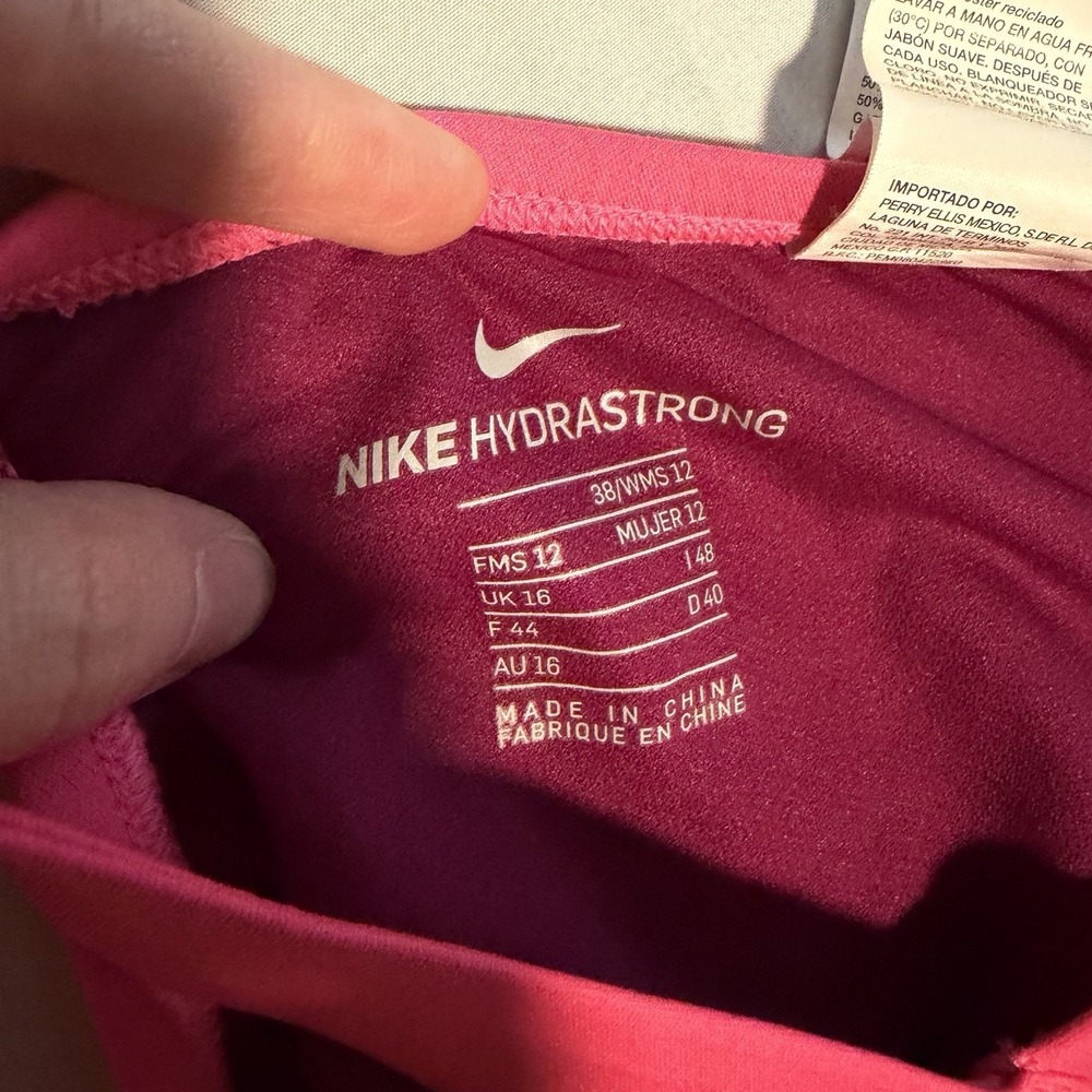 Nike Hydrastrong One Piece Training Swimsuit Pink Women's 12 - Picture 6 of 10
